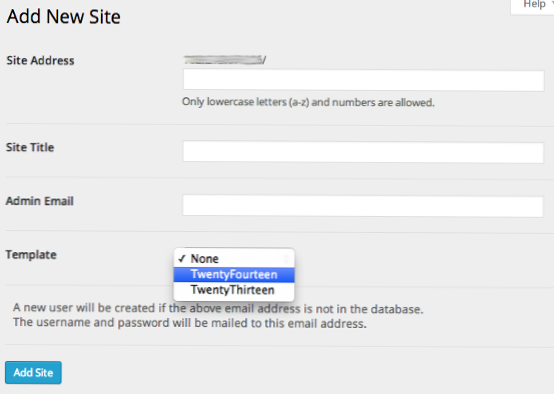 Jak zobrazit téma na frontendu před registrací na více webů