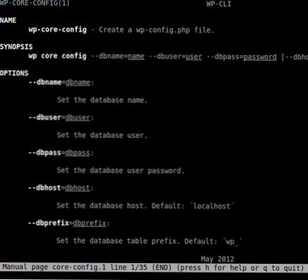 Comment spécifier à wp-cli pour la commande 'wp config create' ('wp core config') que l'utilisateur de la base de données est un utilisateur 'tous les hôtes'?