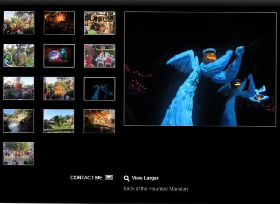 How to use thumbnails in gallery?