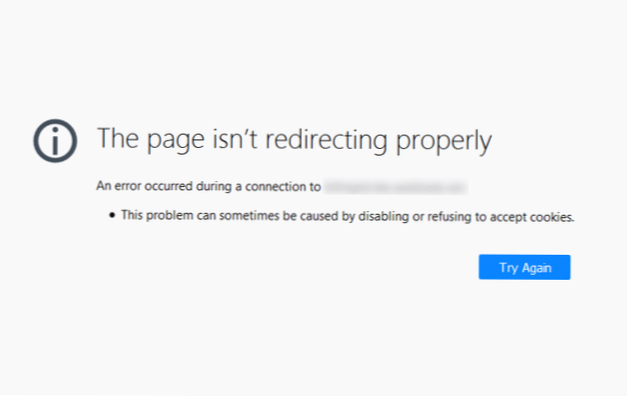Jeg får for mange viderekoblinger -problemer når jeg migrerer lokalhostsiden