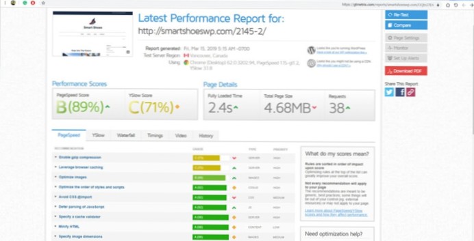 Påvirkning av WordPress-funksjoner på nettstedets hastighet