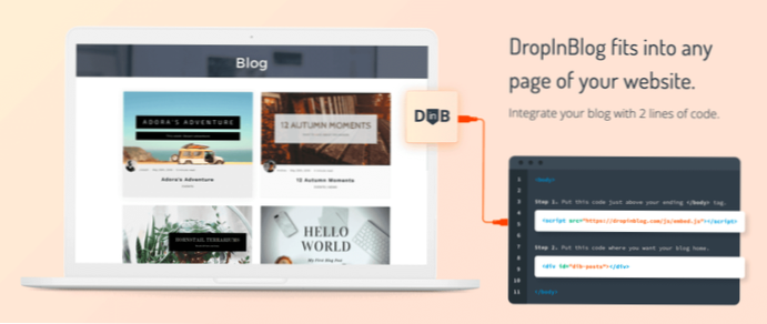 Integreer wordpress blog in bestaande html site