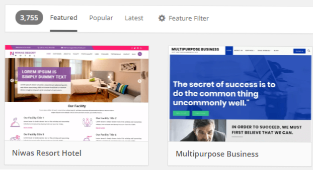 Integra WordPress nel sito Web esistente