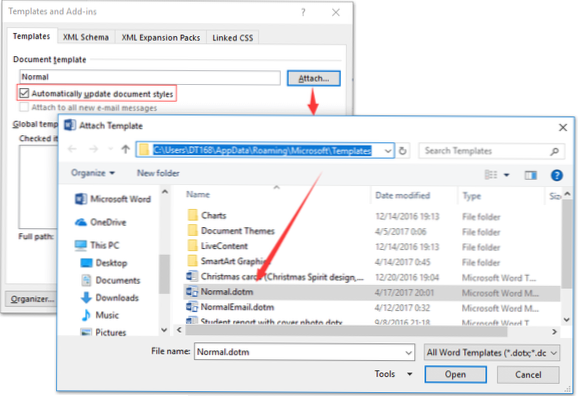 Is it possible to replace 'attachment' with another word?