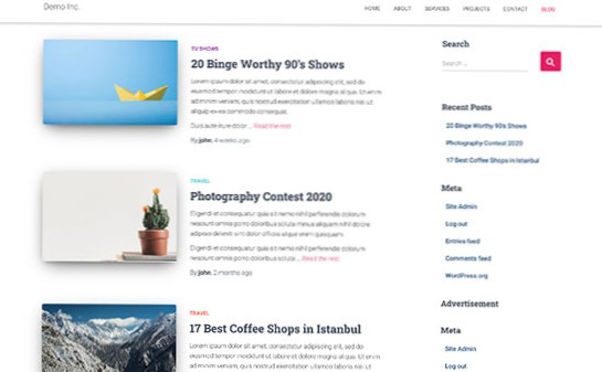 Je možné zobrazit miniatury spolu s nedávným příspěvkem z blogu wordpress na domovské stránce statického webu?