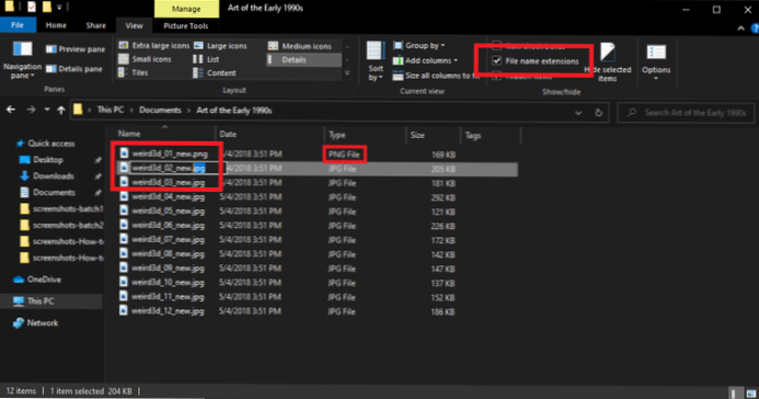 Existe-t-il un moyen de modifier toutes les images déjà téléchargées au format PNG et de les convertir en JPG?