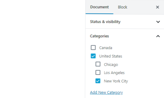 Limit categories and it's subcategories for specific group of users