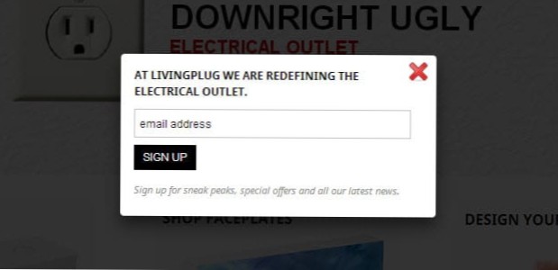 låsa innehåll med överlagrings- / popup-annonser