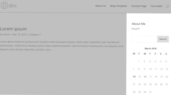 Mon thème n'apparaissait pas dans la zone de la barre latérale