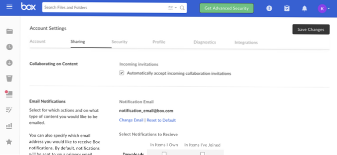 Notifica quando si riceve un'e-mail da un utente