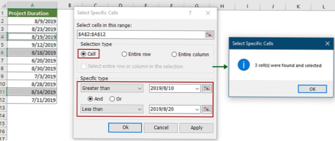 Only show search results with if current date is between two dates?