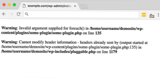 PHP-fout in WordPress-thema
