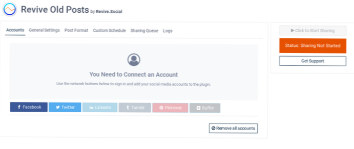 Page de publication toujours liée à l'ancien site