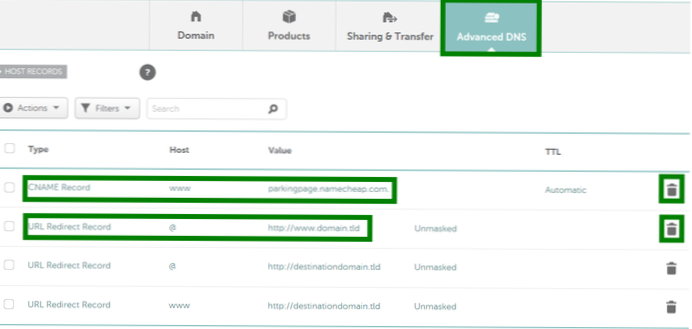Viderekoble fra URL til URL