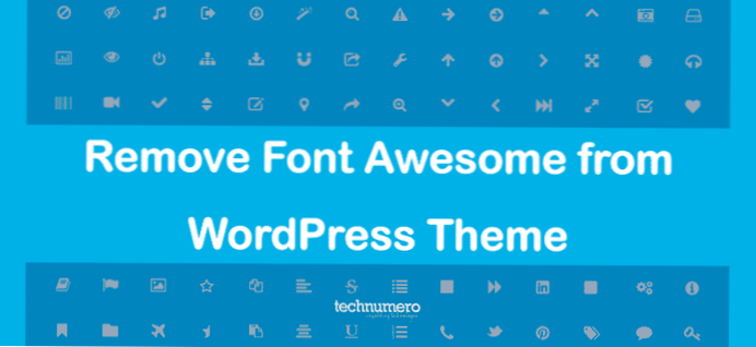 Entfernen Sie den Font-Awesome MaxCDN-Link
