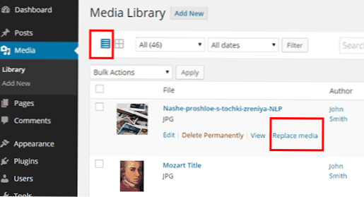 Udskift WordPress Media Library Uploader