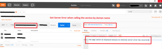 REST Endpoint API 404