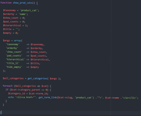 Return category name with