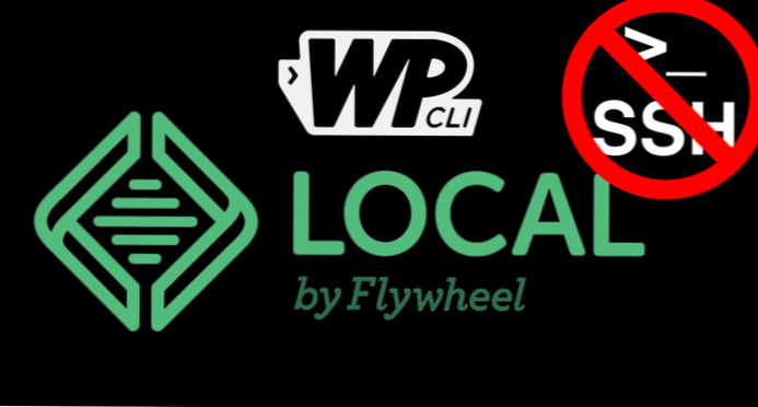 Kjører WP-CLI uten SSH