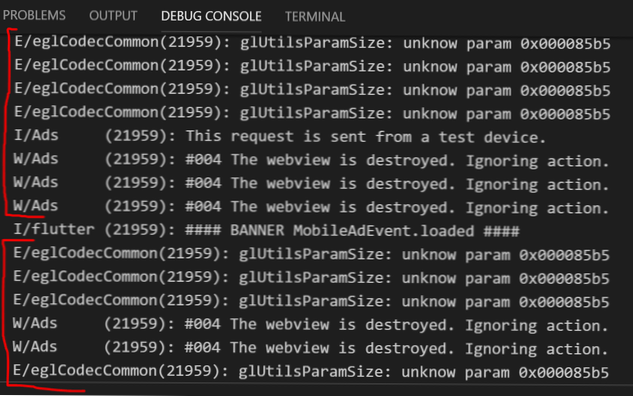 Hetzelfde logbericht blijft afdrukken om fouten op te sporen.logbestand duizenden keren