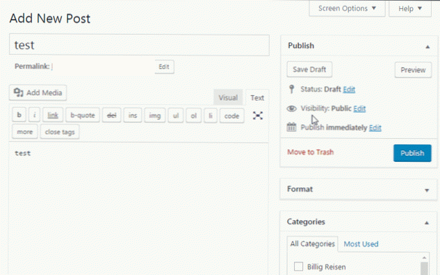 Planlagte innlegg blir publisert umiddelbart