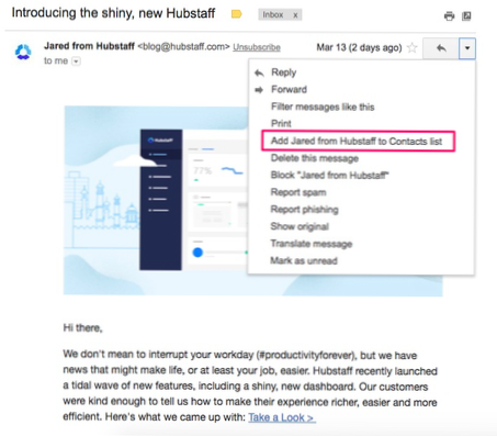 Afsendelse tømmer e-mails hver dag, hvordan stopper det?