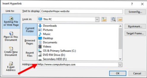 Nastavte odkazy na Microsoft Word tak, aby se otevíraly v novém okně / na kartě