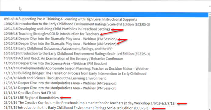Ordinamento della selezione dinamica / menu a discesa per il modulo di contatto 7 dei post di Modern Tribe Events