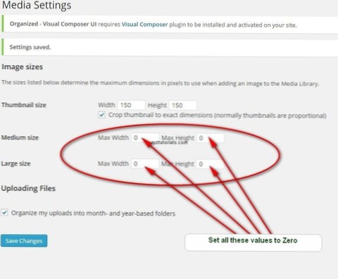 Opriți WordPress de la generarea unei dimensiuni redundante a imaginii