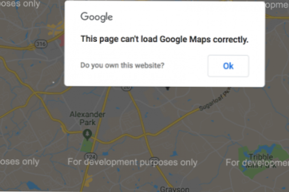 Denne side kan ikke indlæse Google Maps korrekt [lukket]