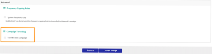 Limitation de la fréquence des e-mails