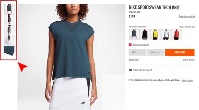 Thumbnail position   size