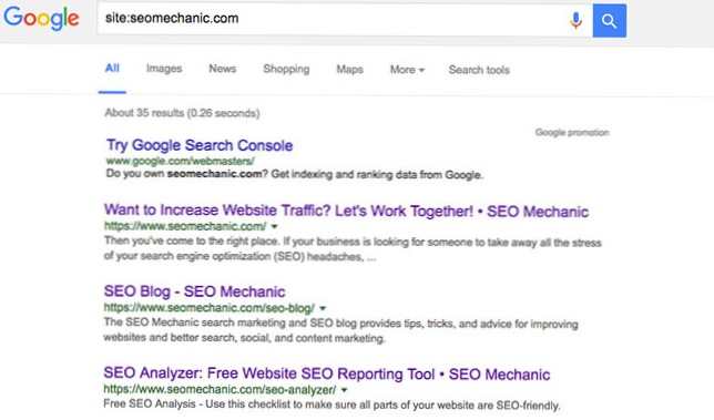 Website Search Results Not Showing Images