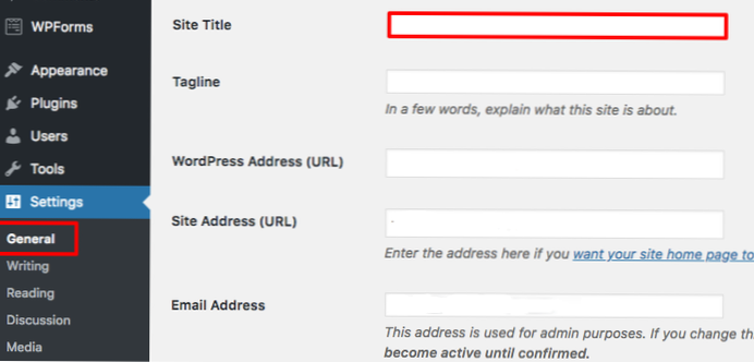 Care este codul PHP al titlului paginii wordpress?