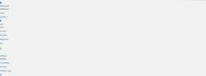 WordPress Admin Dashboard visas inte korrekt