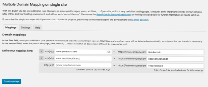 WordPress multidominio - reindirizzamento