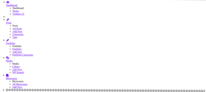 wordpress wp-admin css lastes ikke inn