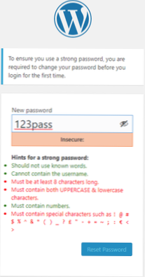 Gli utenti WP non possono reimpostare la password