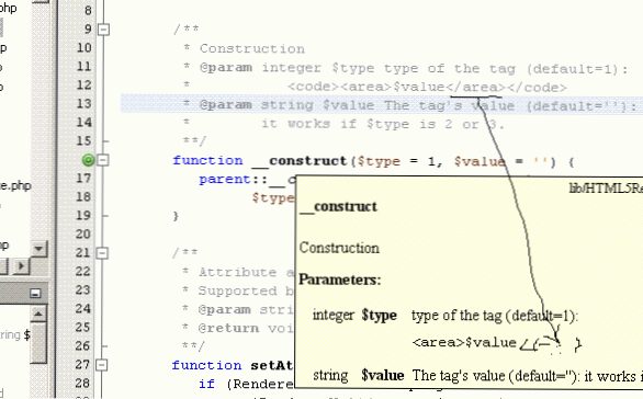 Write html code in comments