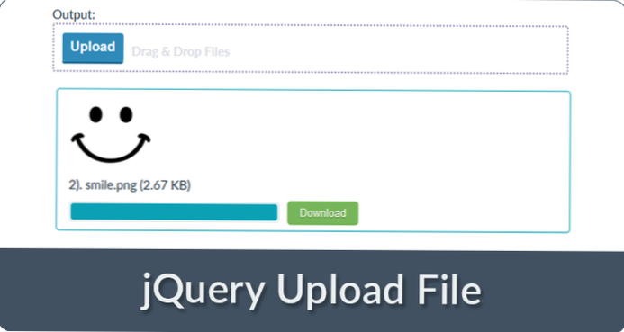 Psaní pluginu, který potřebuje nahrávat soubory