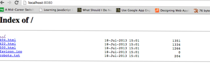 403 Förbjudet hem på localhost med nginx-server