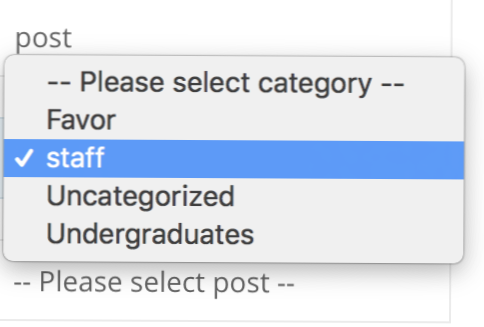 Přidat kategorii do typu příspěvku dynamicky