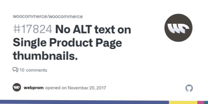 Add missing alt tag to featured images for “storefront” theme