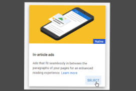 tilføje Adsenses artikelannoncer mellem billeder af blogindlægget