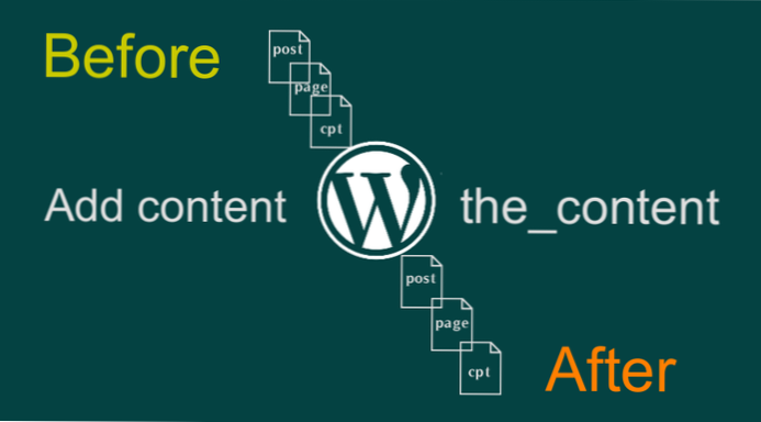 Ajouter quelque chose à the_content