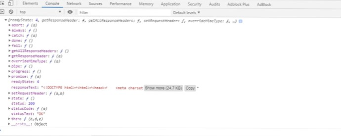 Ajax-svar returnerer html-kode i stedet for brugerdata