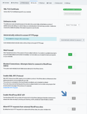 Consenti API REST su HTTP, il resto del sito è costretto a HTTPS