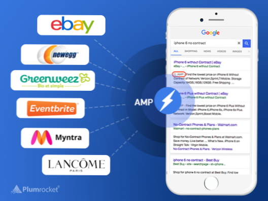 Versione AMP dell'e-commerce senza plugin