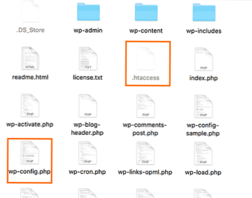 Ändra WordPress-filstrukturen