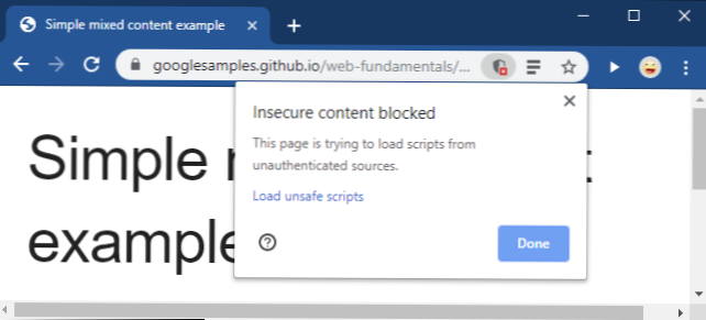 bloc de contenu https de http